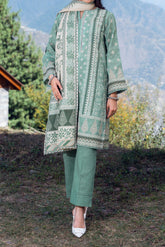 STELLAR - Printed Unstitched Khaddar Suit (3 Piece) 3149